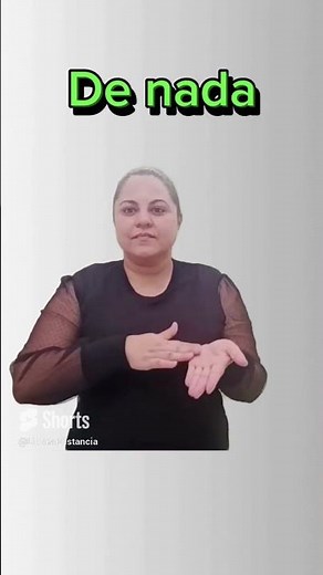 Sinal de De nada em Libras #libras