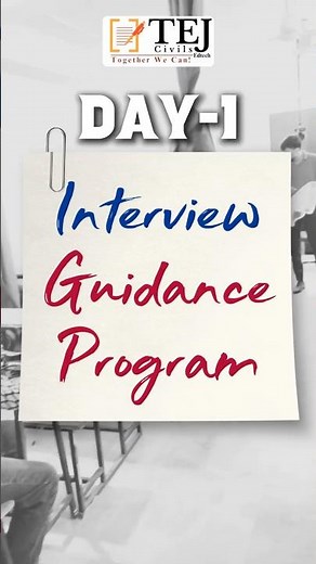 Day 1 of RAS 2024 Interview Guidance Program at Tej Civils I RAS 2024 Interview Date #rasinterview