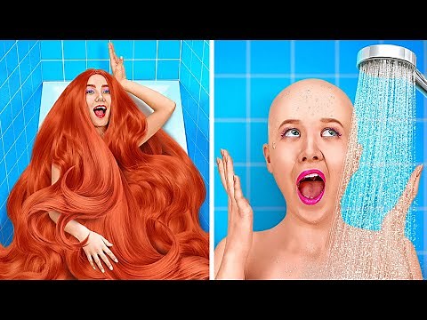 CHEVEUX COURTS VS LONGS || Problèmes de Filles Incroyables | Cheveux fins vs épais par 123 GO!