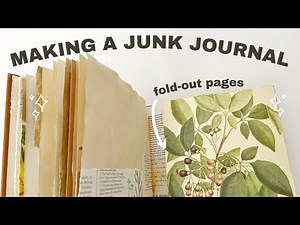 Making a Junk Journal, More Patchwork Pockets & Fold-out Pages | Craft With Me