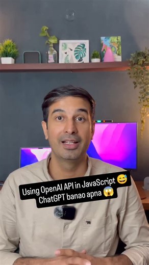 Coding & Tech with Abhishek | JavaScript me bht asaani se OpenAI ya kisi aur LLM ki API ko call kr skte hai 😍 . #aiengineer #aiforall #learnai #aidevelopment... | Instagram