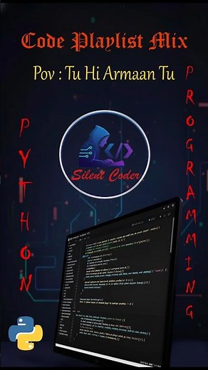 Tu hi Armaan Tu hi sach hai Python programming Song #shorts #pythonsong #pythonprogramming #coding