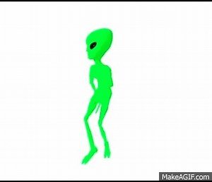 Alien gangnam style dance (funny) on Make a GIF