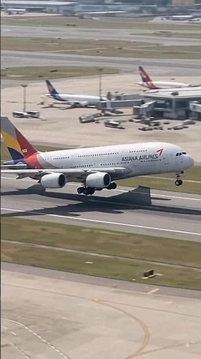 Giant Asiana Airlines A380 Takeoff ✈️🔥 | Seoul Incheon Airport