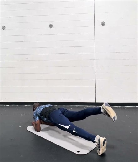 Plank with Isometric Hip Extension Hold.