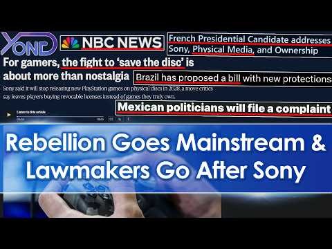 Rebellion Against Sony Killing Physical Discs Goes Mainstream, More Lawmakers Move Against Sony