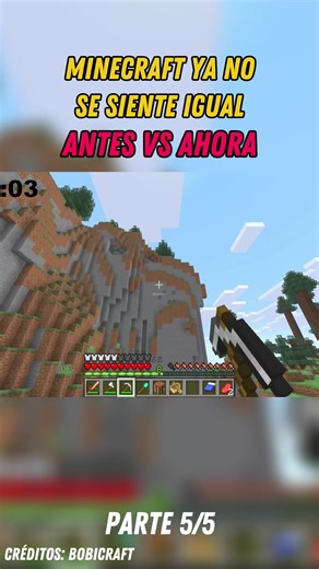 Minecraft ya no se siente igual, antes vs ahora. Creador: Bobicraft #minecraft #bobicraft #minecraftjava #minecraftbedrock