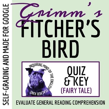 "Fitcher's Bird" Self-Grading Quiz | Brothers Grimm Fairy Tale | Horror Fiction