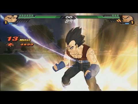 Majin Vegeta GT SSJ3 VS Nappa (Dragon Ball Z Tenkaichi 3 mod)