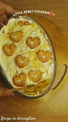 Little Hearts Ice-cream 💕 | #trending #viralvideo #easyrecipe #icecream #littlehearts #summer