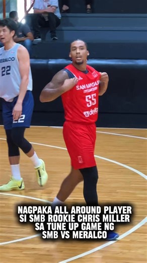 Summer Vlogs on Instagram: "Chris Miller Highlights sa Tune up game ng Meralco vs SMB"
