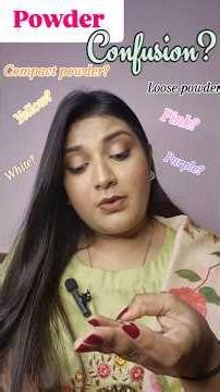 DIFFERENCE BETWEEN COMPACT POWDER &LOOSE POWDER!#shorts #makeup #beginnerfriendly