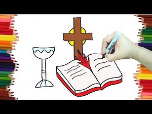 How to draw easily a BIBLE FOR HOLY WEEK step by step