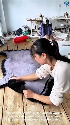 Watch This TALENTED Artisan Precisely Trim And Shape Beautiful FUR Pelts ✂️✨