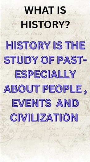 what is history learn in 30 second #easylearning #history