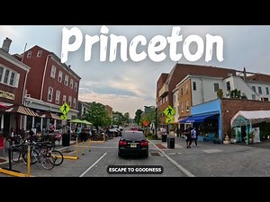 Princeton - New Jersey - 4K Drive - Princeton University - Downtown