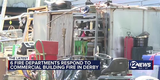 6 fire departments respond to commercial building fire in Derby