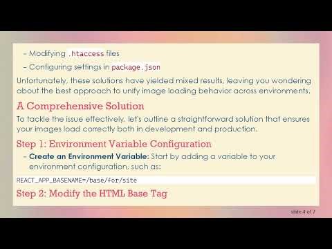 Solving the ReactJS Image Issue: Ensuring absolute URL Images Show Up in Production Builds