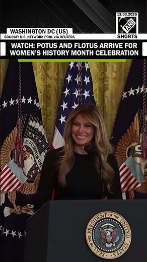 WATCH: POTUS Trump and FLOTUS Melania arrive for Women’s History Month Celebration