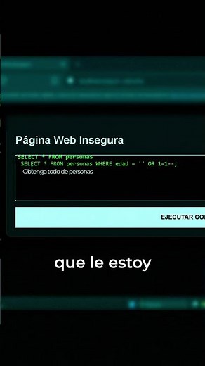 Cómo hacer una inyección SQL