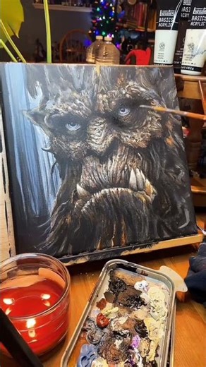 Oakheart Tree Monster Art Process