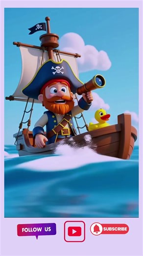 Cartoon Pirate Adventure 🏴‍☠️⛵ | Cartoon Pirate Viral Short