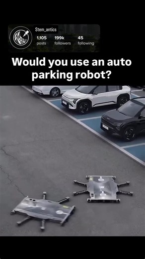 Stem Antics on Instagram: "How it works • A robot picks up your vehicle via wheels or platform, then transports it to a dense stack zone. • Uses SLAM, sensors, cameras, AI to navigate and avoid collisions. • The user triggers retrieval via mobile app or terminal. • Many systems use car pallets so the machinery never contacts the vehicle’s body. ￼ Recent innovations & case studies • Haris: an autonomous mobile robot system that tracks car positions using ALPR + SLAM, aimed at crowded outdoor lots
