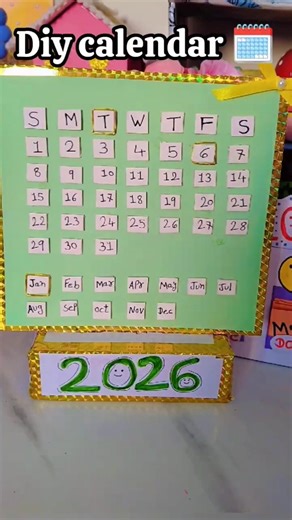 diy calendar#diycalendarideas#diycalendarwithpaper#calendar#trending#artandcraft#viralvideo#newyear
