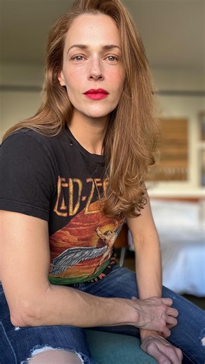 the bare magazine | BTS with gorgeous @amanda.righetti getting a #friyay #redlip #moretocome #makeup @tina_turnbow  @haleysbeauty shot @freehandhotels... | Instagram