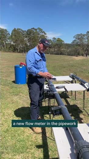 Measuring water flow in pipes
