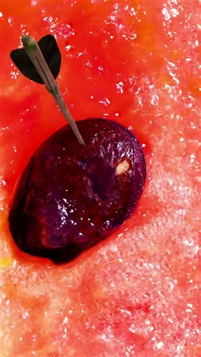 The Infinite Watermelon Loop 🍉#infinite #loop #fruit #macro #superzoom #transition #closeup #art