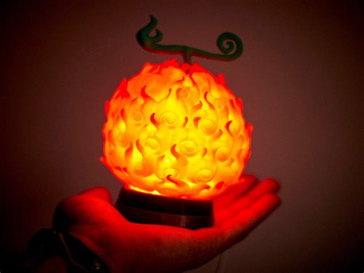 One Piece Devil Fruit Lamp: Anime Desk & Room Decor, Ace Sabo Inspired - Etsy