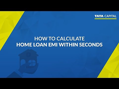 Calculate your Home Loan EMI in seconds with Tata Capital