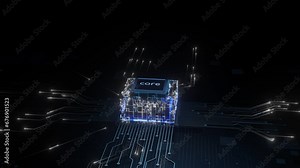 Visualizing CPU Activation on a Motherboard