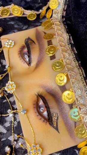 Arabian Makeup Habibi is back 💛🖤| Habibi Makeup Tutorial ✨ #habibisong #transition #arabic