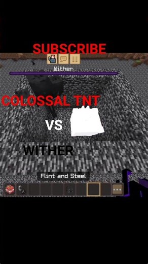 COLOSSAL TNT VS WITHER #shorts #viralshorts #shortsviral #viral #gaming #gameplay