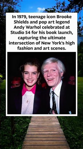 Brooke Shields & Andy Warhol at Studio 54 (1979) 🪩