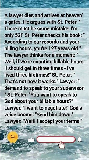 Lawyer Billable Hours Heaven Joke 127 Years Old Negotiation #humor #funny #memes