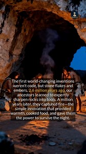 Stone tools and fire: the simple innovations that ignited human progress. #history #archaeology #ancienthistory | Ancientra