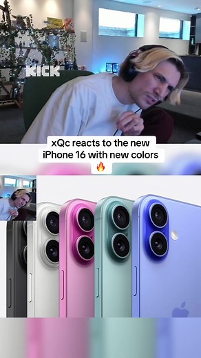 xQc Reacts to the Bold New iPhone 16 Palette
