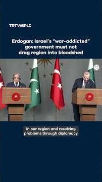 Erdogan says Israel’s “war-addicted” government must not drag region into bloodshed
