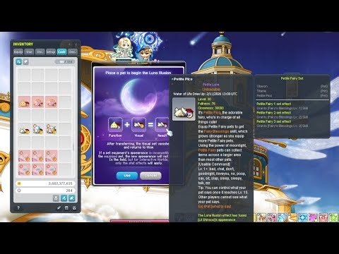 MapleStory Pet Luna & Aurora Illusions (Vac Pet Anvil)