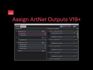 Assign ArtNet Outputs V19+
