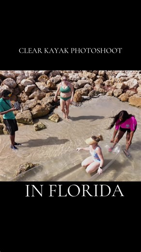 Clear Kayak Photoshoot in Florida!! 🌴☀️🌊 For more information text