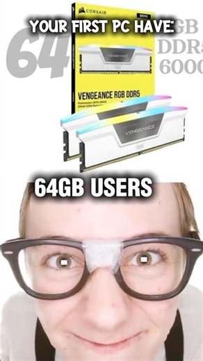 How many RAM your first PC HAVE ? #pcbuild #pcgaming #pc #ddr4 #pcgaming