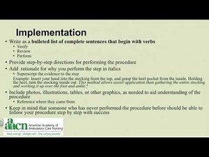 How to Develop A Lippincott Procedure