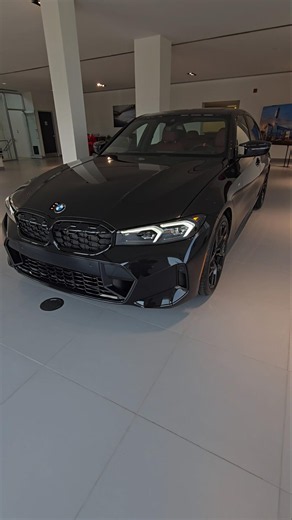 2025 BMW M340i xDrive Black Sapphire Metallic on Tacora Red #bmw #m340i #g20