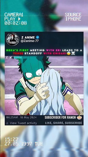 Deku Meets Eri For The First Time Then Faces Chisaki 😨☠️ #myheroacademia #mha #anime #animeedit