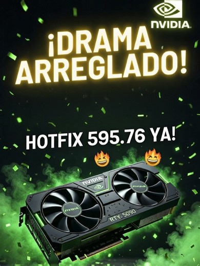 Hotfix NVIDIA 595.76: Solución de problemas de voltaje