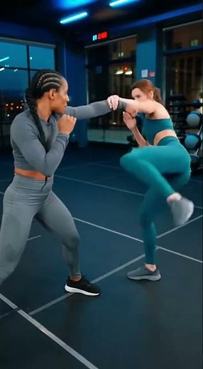 Women Exchange Combat Techniques #MartialArts #Fighting #Skills